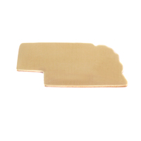 Brass Nebraska State Blank, 24g Brass Nebraska State Blank, 24g