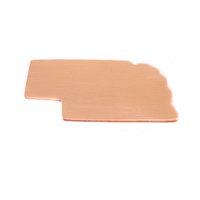 Copper Nebraska State Blank, 24g Copper Nebraska State Blank, 24g