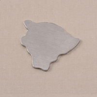 Aluminum Hawaii (Big Island) State Blank, 18g Aluminum Hawaii (Big Island) State Blank, 18g