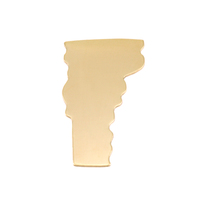 Brass Vermont State Blank, 24g Brass Vermont State Blank, 24g