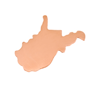 Copper West Virginia State Blank, 24g Copper West Virginia State Blank, 24g