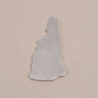 Aluminum New Hamphire State Blank, 18g Aluminum New Hamphire State Blank, 18g