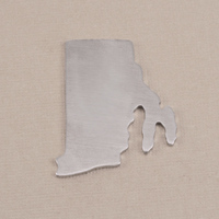 Aluminum Rhode Island State Blank, 18g Aluminum Rhode Island State Blank, 18g