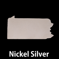 Nickel Silver Pennsylvania State Blank, 24g Nickel Silver Pennsylvania State Blank, 24g