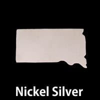 Nickel Silver South Dakota State Blank, 24g Nickel Silver South Dakota State Blank, 24g