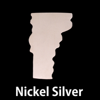 Nickel Silver Vermont State Blank, 24g Nickel Silver Vermont State Blank, 24g