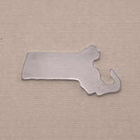 Aluminum Massachusetts State Blank, 18g Aluminum Massachusetts State Blank, 18g
