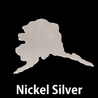 Nickel Silver Alaska State Blank, 24g Nickel Silver Alaska State Blank, 24g