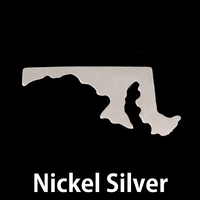 Nickel Silver Maryland State Blank, 24g Nickel Silver Maryland State Blank, 24g