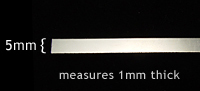 Sterling Silver Flat Wire 5mm x 1mm (priced per ft) Sterling Silver Flat Wire 5mm x 1mm (priced per ft)