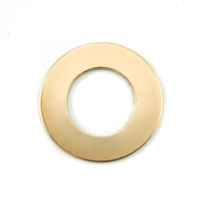 Brass 1" Washer, 5/8" ID, 24g Brass 1" Washer, 5/8" ID, 24g