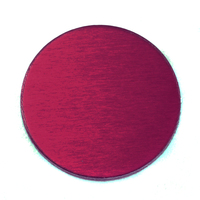 Anodized Aluminum 3/4" Circle, Rose, 24g Anodized Aluminum 3/4" Circle, Rose, 24g