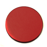 Anodized Aluminum 3/4" Circle, Red, 24g Anodized Aluminum 3/4" Circle, Red, 24g