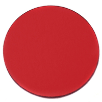 Anodized Aluminum 1" Circle, Red, 24g Anodized Aluminum 1" Circle, Red, 24g