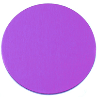 Anodized Aluminum 1" Circle, Violet, 24g Anodized Aluminum 1" Circle, Violet, 24g