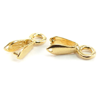 Gold Plated Plain Bail, Pack of 2 Gold Plated Plain Bail, Pack of 2