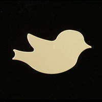 Gold Filled Winged Bird Blank, 24g Gold Filled Winged Bird Blank, 24g