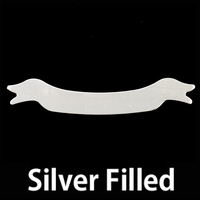 Silver Filled Banner, 24g Silver Filled Banner, 24g