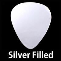 Silver Filled "Guitar Pick" Blank, 24g Silver Filled "Guitar Pick" Blank, 24g