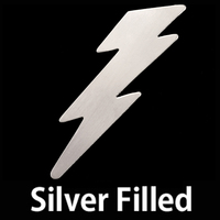 Silver Filled Lightning Bolt, 24g Silver Filled Lightning Bolt, 24g