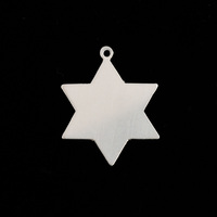 Sterling Silver 6 Point Star, 24g Sterling Silver 6 Point Star, 24g