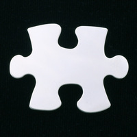 Sterling Silver Puzzle Piece, 24g Sterling Silver Puzzle Piece, 24g