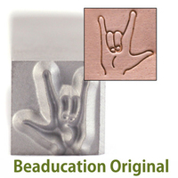ASL "I Love You" Sign Design Stamp-Beaducation Original ASL "I Love You" Sign Design Stamp-Beaducation Original