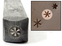 Asterisk Design Stamp - 3/32" (2.4mm) Asterisk Design Stamp - 3/32" (2.4mm)