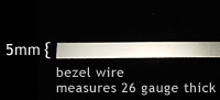 Sterling Silver 5mm Bezel Wire, 18" Length Sterling Silver 5mm Bezel Wire, 18" Length