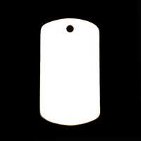 Sterling Silver Large Dog Tag (no notch), 20g Sterling Silver Large Dog Tag (no notch), 20g