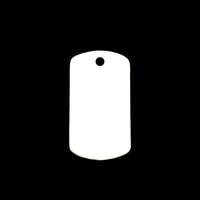 Sterling Silver Small Dog Tag (no notch), 24g Sterling Silver Small Dog Tag (no notch), 24g