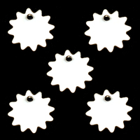 Sterling Silver Sunburst Tags, 24 gauge Sterling Silver Sunburst Tags, 24 gauge