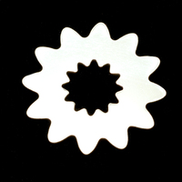Sterling Silver Sunburst with Cutout, 24g Sterling Silver Sunburst with Cutout, 24g