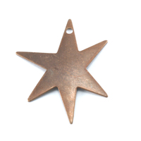Antiqued Brass Asymmetric Star with Hole, 26g Antiqued Brass Asymmetric Star with Hole, 26g