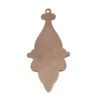 Antiqued Brass Georgian Drop with Top Loop, 24g Antiqued Brass Georgian Drop with Top Loop, 24g