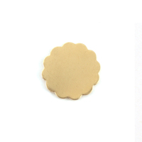 Brass Medium 12 Petal Flower, 24 gauge Brass Medium 12 Petal Flower, 24 gauge