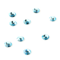 2.6mm Swarovski Flat Back Crystals, Aquamarine (10pk) 2.6mm Swarovski Flat Back Crystals, Aquamarine (10pk)