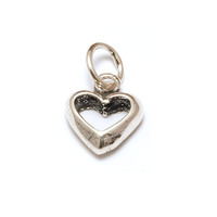 Sterling Silver Chunky Open Heart Charm Sterling Silver Chunky Open Heart Charm