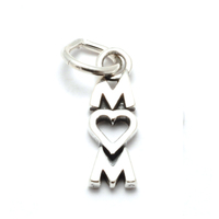Sterling Silver MOM Charm Sterling Silver MOM Charm