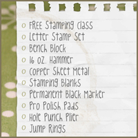 Beginning Stamping Checklist Beginning Stamping Checklist