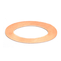 Copper Large Oval Washer, 24g Copper Large Oval Washer, 24g