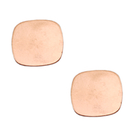 Copper Rounded Square, 18g Copper Rounded Square, 18g