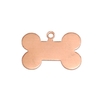 Copper Small Dog Bone, 24g Copper Small Dog Bone, 24g