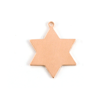 Copper 6 Point Star, 24g Copper 6 Point Star, 24g