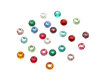 2.6mm Swarovski Flat Back Crystals, Multi Colored (24pk) 2.6mm Swarovski Flat Back Crystals, Multi Colored (24pk)