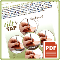 PRODUCT TIP PDF: Tilt n' Tap Method - Using Design Stamps PRODUCT TIP PDF: Tilt n' Tap Method - Using Design Stamps