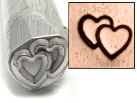 Double Heart Design Stamp Double Heart Design Stamp