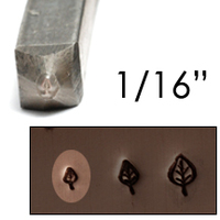 Elm Leaf Design Stamp 1/16" (1.6mm) Elm Leaf Design Stamp 1/16" (1.6mm)