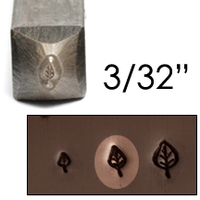 Elm Leaf Design Stamp 3/32" (2.4mm) Elm Leaf Design Stamp 3/32" (2.4mm)