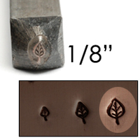 Elm Leaf Design Stamp 1/8" (3.2mm) Elm Leaf Design Stamp 1/8" (3.2mm)